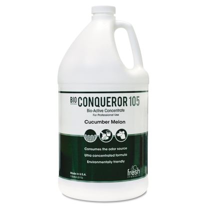 Bio Conqueror 105 Enzymatic Odor Counteractant Concentrate, Cucumber Melon, 1 gal Bottle, 4/Carton1