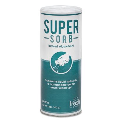 Super-Sorb Liquid Spill Absorbent, Powder, Lemon-Scent, 12 oz. Shaker Can1