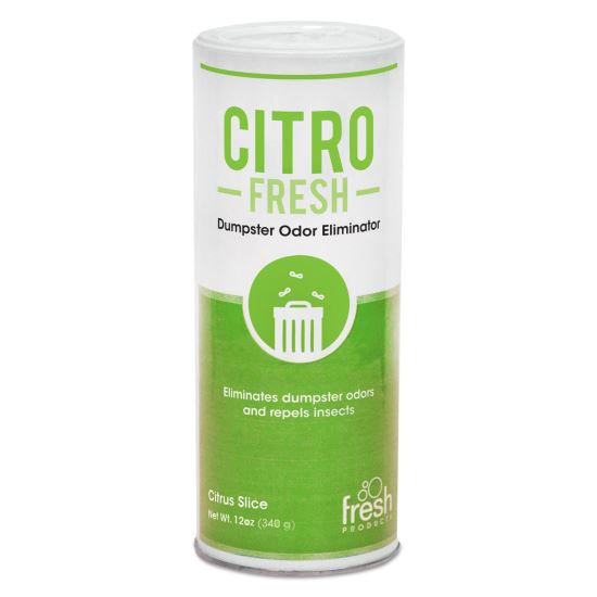 Citro Fresh Dumpster Odor Eliminator, Citronella, 12 oz Canister, 12/Carton1