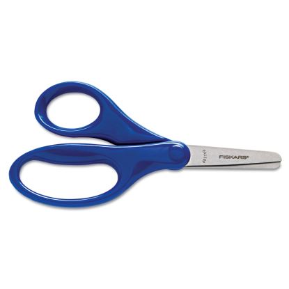 Kids/Student Scissors, Rounded Tip, 5" Long, 1.75" Cut Length, Assorted Straight Handles1