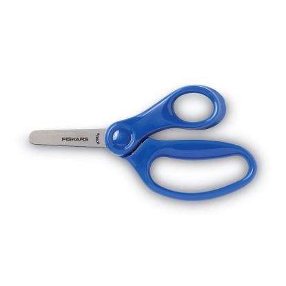 Kids/Student Scissors, Rounded Tip, 5" Long, 1.75" Cut Length, Assorted Straight Handles, 12/Pack1