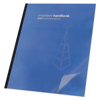 Clear View Presentation Covers for Binding Systems, Clear, 11.25 x 8.75, Unpunched, 100/Box1