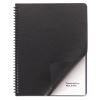 Leather-Look Presentation Covers for Binding Systems, Black, 11.25 x 8.75, Unpunched, 50 Sets/Pack1