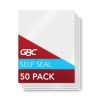 SelfSeal Self-Adhesive Laminating Pouches and Single-Sided Sheets, 3 mil, 9" x 12", Gloss Clear, 50/Pack2