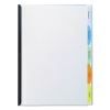 View-Tab Report Cover, Grooved Sliding Bar, 8.5 x 11, Clear/Clear1