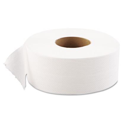 JRT Jumbo Bath Tissue, Septic Safe, 1-Ply, White, 9" dia, 3.5 x 1,200 ft, 12 Rolls/Carton1