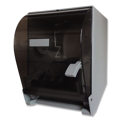 Lever Action Roll Towel Dispenser, 11.25 x 9.5 x 14.38, Transparent1