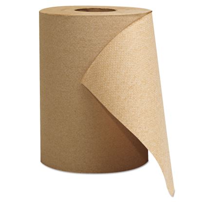 Hardwound Roll Towels, 1-Ply, Brown, 8" x 300 ft, 12 Rolls/Carton1