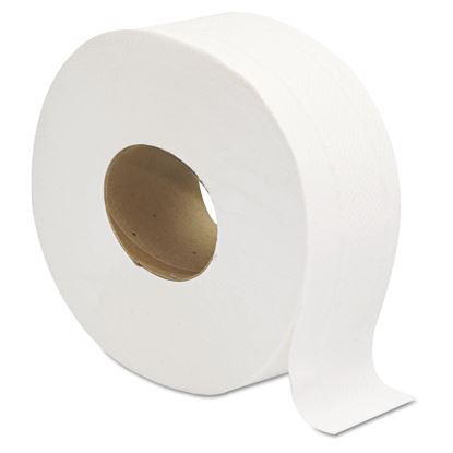 Jumbo JRT Bath Tissue, Septic Safe, 2-Ply, White, 3.25" x 720 ft, 12 Rolls/Carton1
