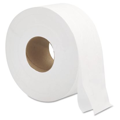 Jumbo Roll Bath Tissue, Septic Safe, 2-Ply, White, 3.3" x 700 ft, 12/Carton1