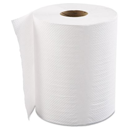 Hardwound Roll Towels, 1-Ply, 8" x 600 ft, White, 12 Rolls/Carton1