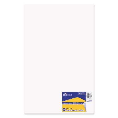Premium Coated Poster Board, 14 x 22, White, 8/Pack1