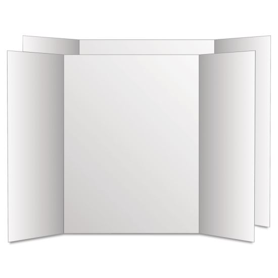 Two Cool Tri-Fold Poster Board, 28 x 40, White/White, 12/Carton1