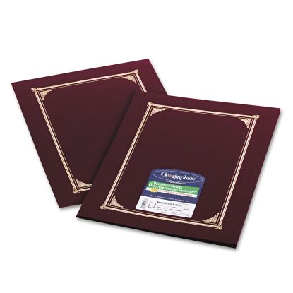 Certificate/Document Cover, 12 1/2 x 9 3/4, Burgundy, 6/Pack1