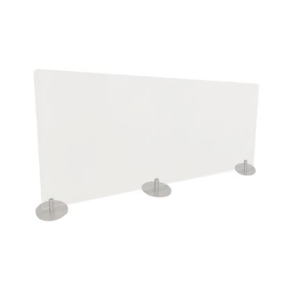 Desktop Free Standing Acrylic Protection Screen, 59 x 5 x 24, Frost1