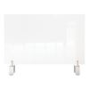 Clear Partition Extender with Attached Clamp, 29 x 3.88 x 18, Thermoplastic Sheeting2