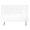 Clear Partition Extender with Attached Clamp, 29 x 3.88 x 24, Thermoplastic Sheeting2