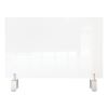 Clear Partition Extender with Attached Clamp, 36 x 3.88 x 24, Thermoplastic Sheeting2