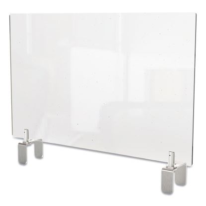 Clear Partition Extender with Attached Clamp, 36 x 3.88 x 30, Thermoplastic Sheeting1