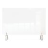 Clear Partition Extender with Attached Clamp, 36 x 3.88 x 30, Thermoplastic Sheeting2
