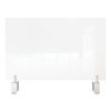 Clear Partition Extender with Attached Clamp, 42 x 3.88 x 30, Thermoplastic Sheeting2
