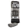 Industrial-Quality Steel Wool Hand Pads, #3 Medium, Steel Gray, 16 Pads/Sleeve, 12 Sleeves/Carton2