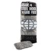 Industrial-Quality Steel Wool Hand Pads, #4 Extra Coarse, Steel Gray, 16 Pads/Sleeve, 12 Sleeves/Carton2