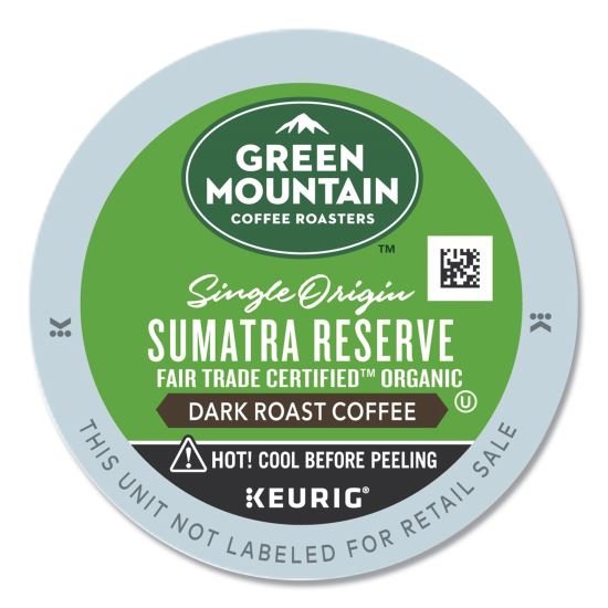 Fair Trade Organic Sumatran Extra Bold Coffee K-Cups, 96/Carton1