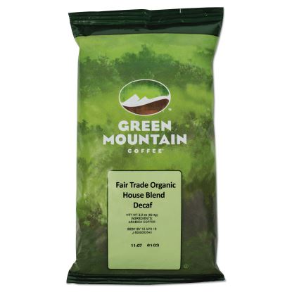 Fair Trade Organic House Blend Decaf Coffee Fraction Packs, 2.5oz, 50/Carton1