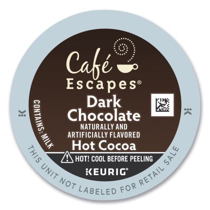 Cafe Escapes Dark Chocolate Hot Cocoa K-Cups, 24/Box1