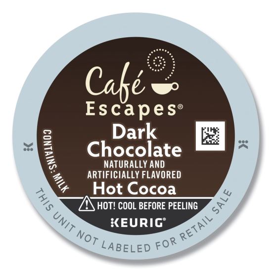 Dark Chocolate Hot Cocoa K-Cups, 24/Box, 4 Box/Carton1