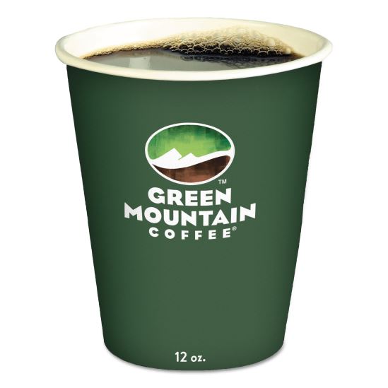 Paper Hot Cups, 12 oz, Green Mountain Design, Multicolor, 1,000/Carton1