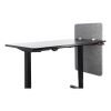Desk Modesty Adjustable Height Desk Screen Cubicle Divider and Privacy Partition, 23.5 x 1 x 36, Polyester, Gray2