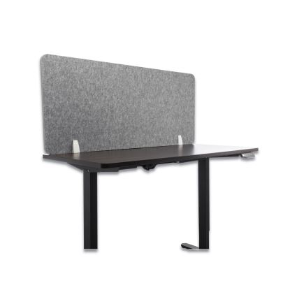Desk Screen Cubicle Panel and Office Partition Privacy Screen, 54.5 x 1 x 23.5, Polyester, Gray1