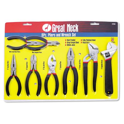 8-Piece Steel Pliers and Wrench Tool Set1