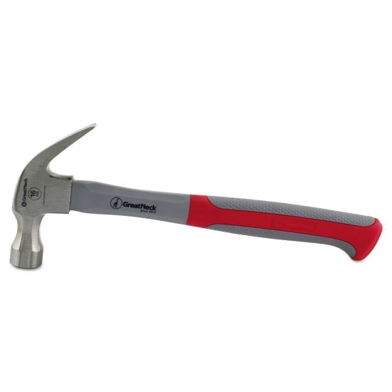 16oz Claw Hammer w/High-Visibility Orange Fiberglass Handle1