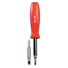 4 in-1 Screwdriver w/Interchangeable Phillips/Standard Bits, Assorted Colors1