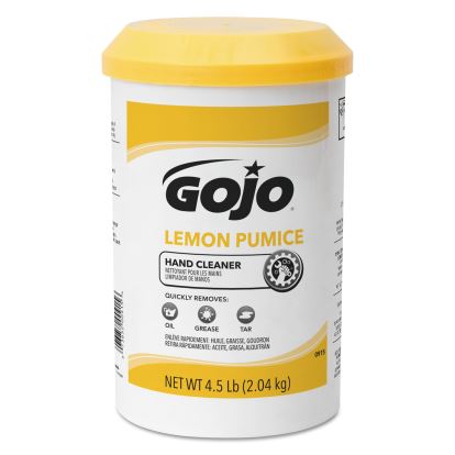 Lemon Pumice Hand Cleaner, Lemon Scent, 4.5 lb Tub, 6/Carton1