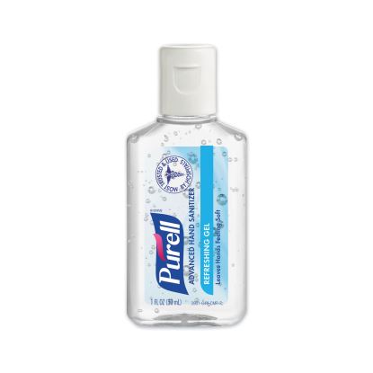 Advanced Gel Hand Sanitizer, 1 oz Flip-Cap Bottle, Clean Scent, 72/Carton1