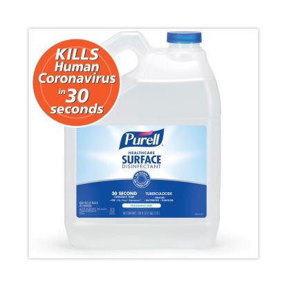 Healthcare Surface Disinfectant, Fragrance Free, 128 oz Bottle, 4/Carton1