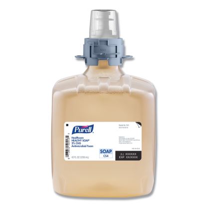 Healthy Soap 2.0% CHG Antimicrobial Foam for CS4 Dispensers, Fragrance-Free, 1,250 mL, 3/Carton1