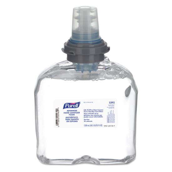 Advanced TFX Refill Instant Foam Hand Sanitizer, 1,200 mL, Unscented, 2/Caton1