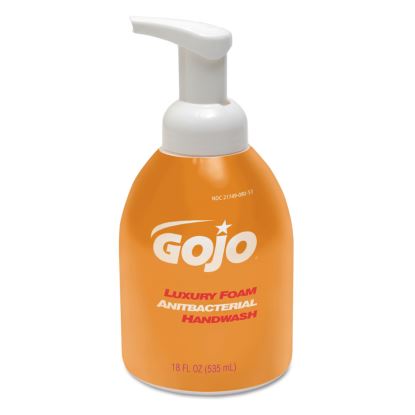 Luxury Foam Antibacterial Handwash, Orange Blossom, 535 mL Bottle, 4/Carton1