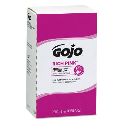RICH PINK Antibacterial Lotion Soap Refill, Floral, 2,000 mL, 4/Carton1