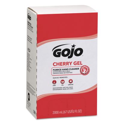 Cherry Gel Pumice Hand Cleaner, Cherry Scent, 2,000 ml Refill, 4/Carton1
