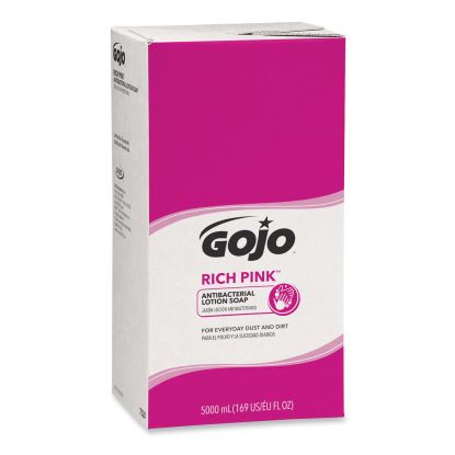 RICH PINK Antibacterial Lotion Soap Refill, Floral, 5,000 mL, 2/Carton1