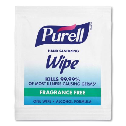 Premoistened Sanitizing Hand Wipes, Individually Wrapped, 5 x 7, 1,000/Carton1
