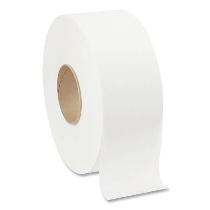 Jumbo Jr. Bathroom Tissue Roll, Septic Safe, 2-Ply, White, 1000 ft, 8 Rolls/Carton1