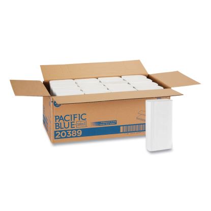 Pacific Blue Select Folded Paper Towels, 9.2 x 9.4, White, 250/Pack, 16 Packs/Carton1