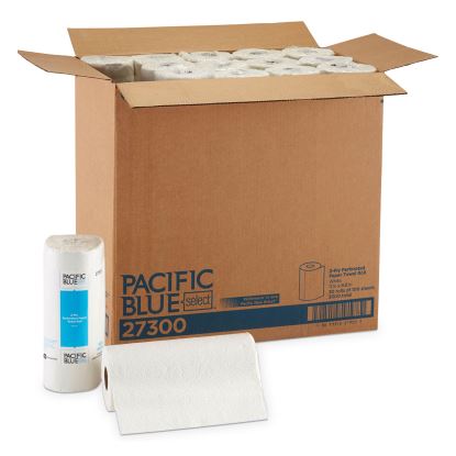 Pacific Blue Select Two-Ply Perforated Paper Kitchen Roll Towels, 11 x 8.88, White, 100/Roll1